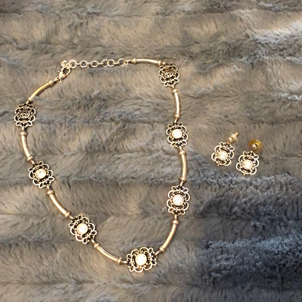 Brighton matching necklace and earrings